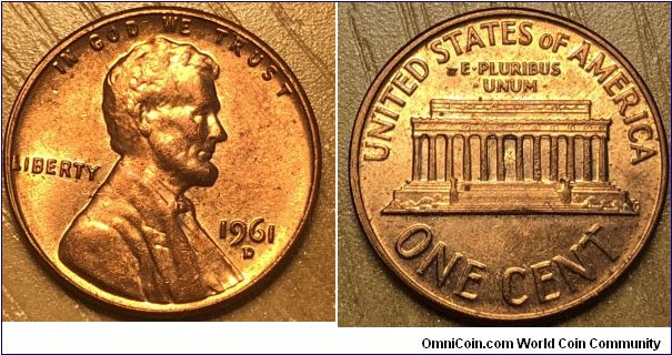 1961-D
Lincoln cent