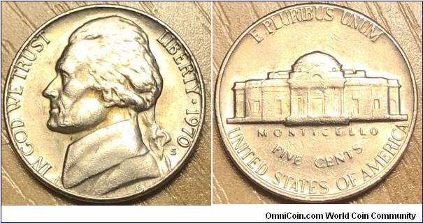 1970-S 
Jefferson nickel 