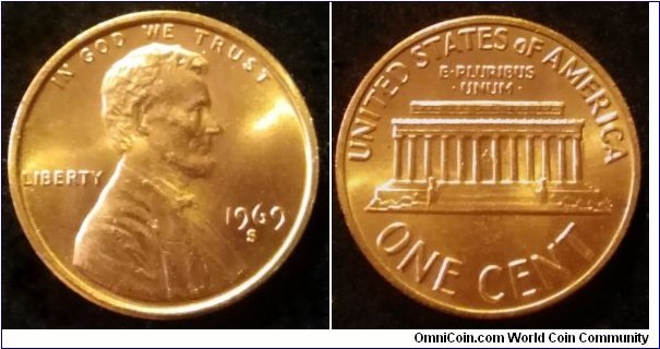 1969 S Lincoln memorial cent.