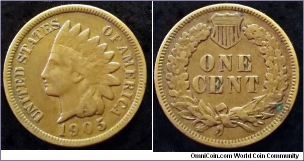 1905 Indian head cent.