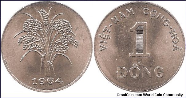 1 Dong 1964 South Vietnam