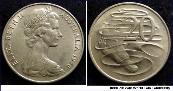 Australia 20 cents.
1970 (II)