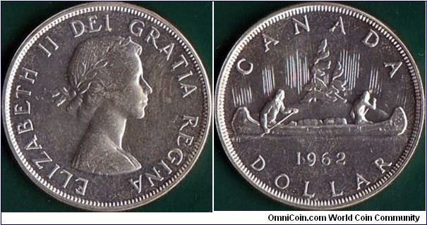 Canada 1962 1 Dollar.