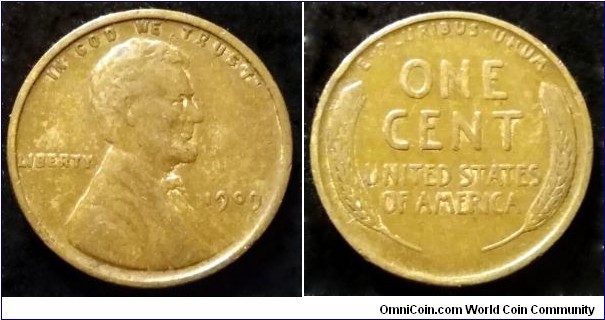 1909 Lincoln cent.