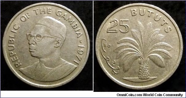 Gambia 25 bututs.
1971 (II)