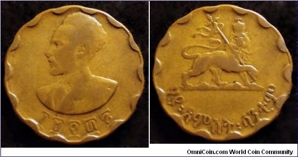Ethiopia 25 cents (santeem) 1944 (EE 1936)