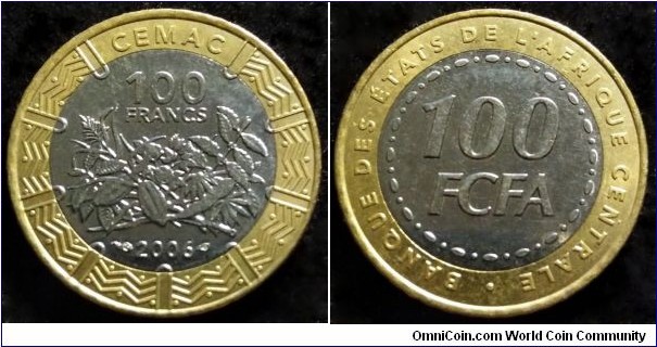 Central African States 100 francs. 2006 (II)