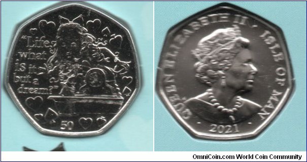 50p. Alice Through the Looking Glass.