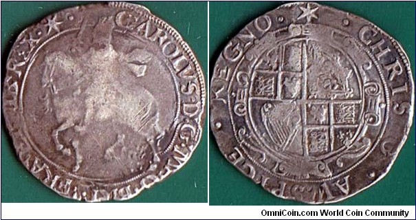 England N.D. (1640) 1/2 Crown.

Star mintmark.