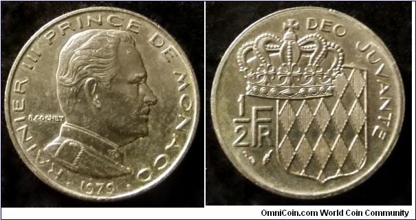 Monaco 1/2 franc.
1979