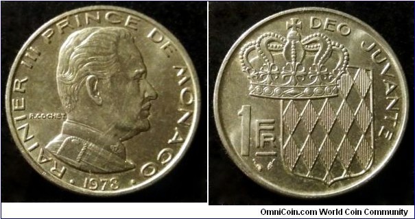 Monaco 1 franc.
1978