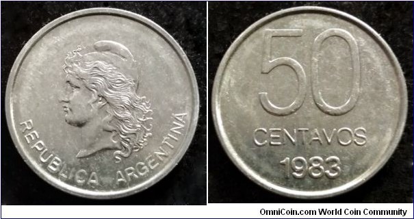 Argentina 50 centavos.
1983 (II)