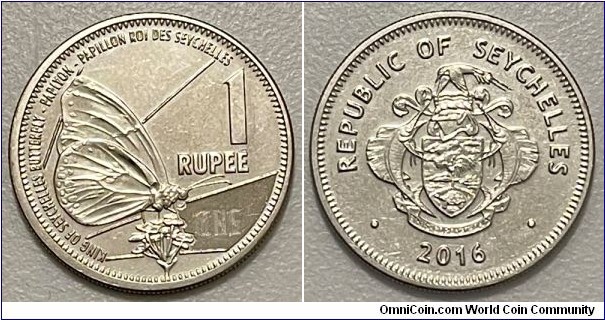 1 Rupee (Republic of Seychelles // Nickel plated Steel)