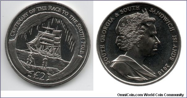 £2 Centenary of the Race to the South Pole