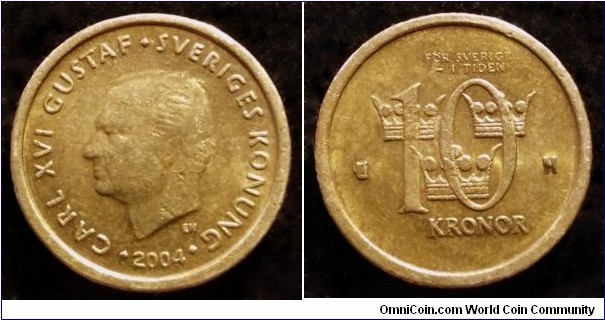 Sweden 10 kronor.
2004 (II)