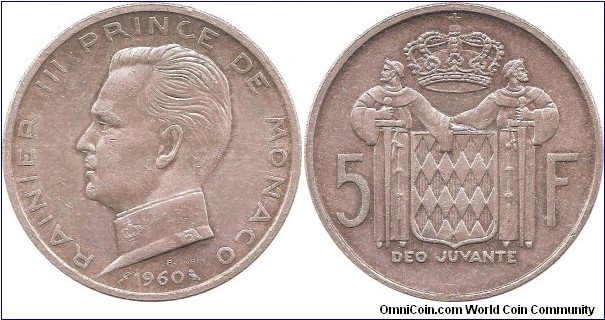 5 Francs 1960 Monaco