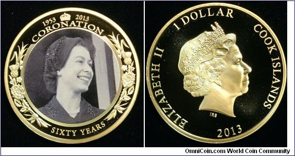 $1 60th Anniversary of the Coronation 1953-2013. Young Queen In Civilian dress