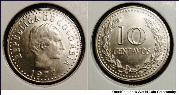 Colombia 10 centavos.
1977