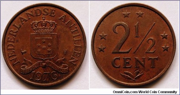 Netherlands Antilles 2 1/2 cent. 1976