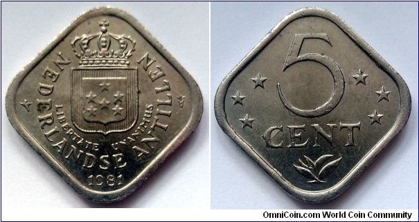 Netherlands Antilles 5 cent. 1981