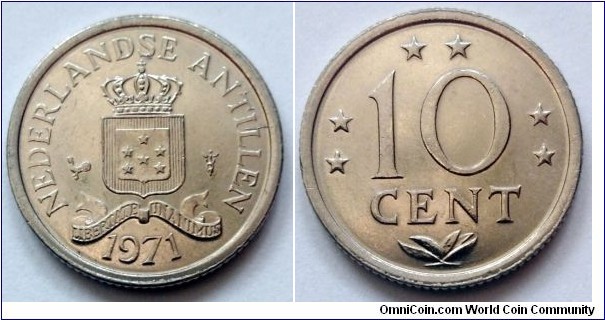 Netherlands Antilles 10 cent. 1971