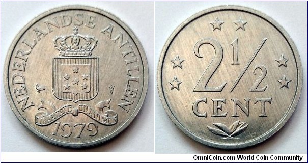 Netherlands Antilles 2 1/2 cent. 1979
