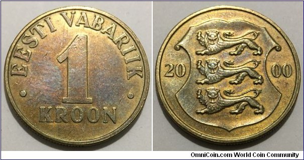 1 Kroon (Republic of Estonia // Nordic Gold)