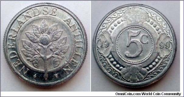 Netherlands Antilles 5 cents. 1999