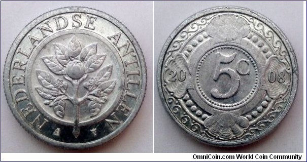 Netherlands Antilles 5 cents. 2008
