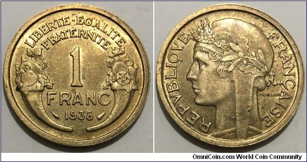 1 Franc (3rd French Republic // Copper-Aluminium)