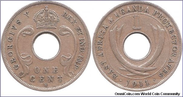 1 Cent 1911 East Africa