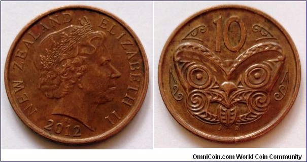 New Zealand 10 cents.
2012