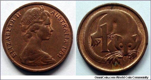 Australia 1 cent.
1981