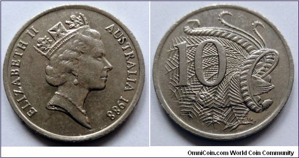 Australia 10 cents.
1988