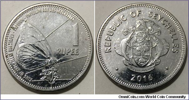 1 Rupee (Republic of Seychelles // Nickel plated steel)