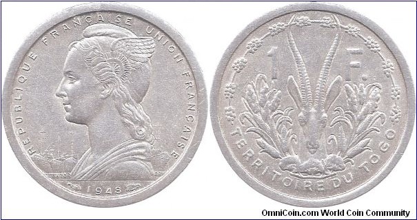 1 Franc 1948 Togo