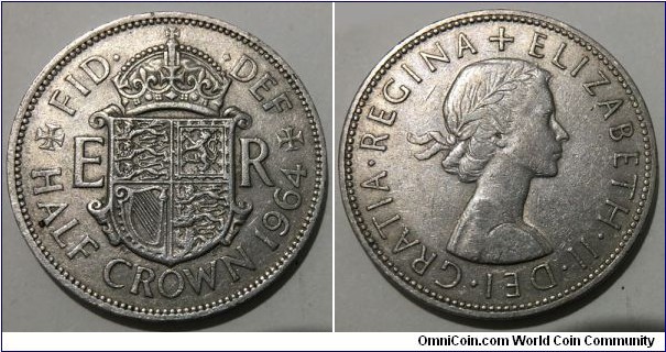 1/2 Crown (United Kingdom / Queen Elizabeth II // Copper-Nickel)