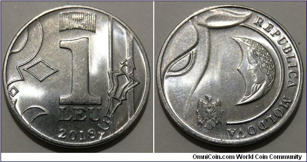 1 Leu (Republic of Moldova // Nickel plated Steel)