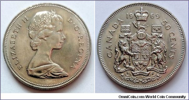 Canada 50 cents. 1969