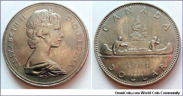 Canada 1 dollar.
1968 (II)