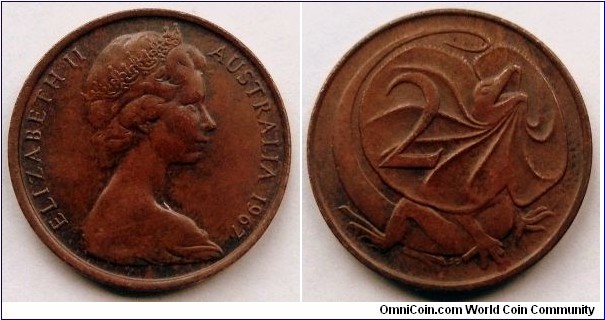 Australia 2 cents.
1967