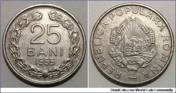 25 Bani (People's Republic of Romania // Copper-nickel) 