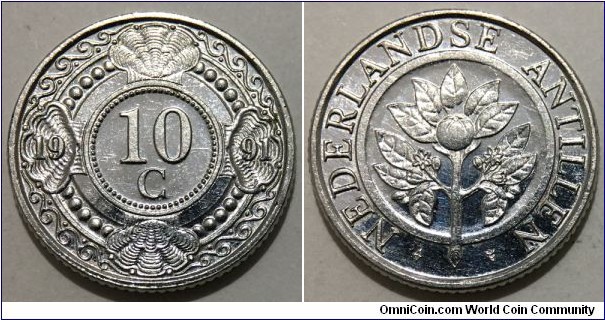 10 Cent (Kingdom of the Netherlands / Queen Beatrix // Nickel plated Steel) 