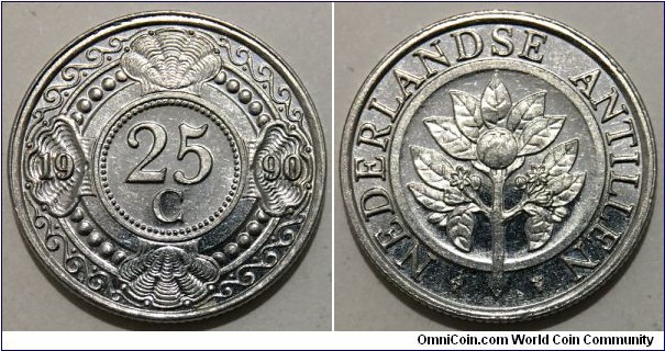 25 Cent (Kingdom of the Netherlands / Queen Beatrix // Nickel plated Steel)