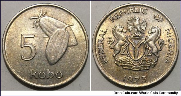 5 Kobo (Federal Republic of Nigeria // Copper-Nickel)