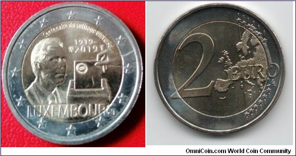 2 Euro 100th anniversary of the universal suffrage