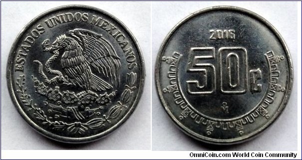 Mexico 50 centavos.
2016