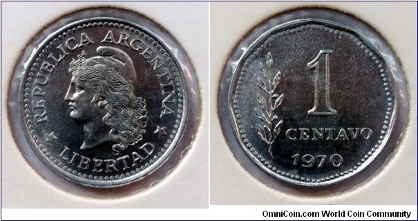 Argentina 1 centavo.
1970