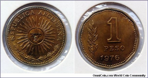 Argentina 1 peso.
1976