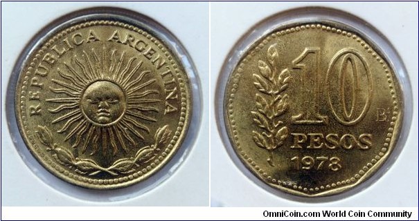 Argentina 10 pesos.
1978 (II)